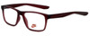 Nike Designer Eyeglasses Nike-5002-600 in Matte Red 48mm :: Rx Single Vision