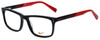 Nike Designer Eyeglasses 7238-015 in Black Team Red 52mm :: Progressive
