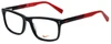 Nike Designer Eyeglasses 7238-015 in Black Team Red 52mm :: Rx Bi-Focal