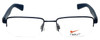 Nike Designer Eyeglasses Nike-4260-423 in Satin Blue Midnight Navy 51mm :: Rx Bi-Focal