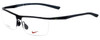 Nike Designer Eyeglasses Nike-6061-011 in Satin Black Dark Grey 58mm :: Rx Bi-Focal