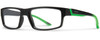 Smith Optics Designer Reading Glasses Vagabond in Black Reactor Green 55mm