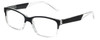 VIP Calabria R125 Reading Glasses in Black Crystal 8 Power Options New Authentic