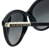 Carolina Herrera Designer Sunglasses SHE703-0700 in Black Gold Ivory White Grey