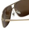 Argyleculture T-Bone Designer Polarized Sunglasses in Gold with Brown Lens