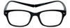 Magz Designer Eyeglasses Greenwich in Black 50mm :: Rx Bi-Focal