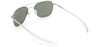 Randolph Designer Pilot Sunglasses AF086 in Matte Chrome 55mm
