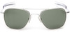 Randolph Designer Pilot Sunglasses AF086 in Matte Chrome 55mm