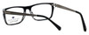 Argyleculture Coltrane Designer Reading Glasses Black Layer Crystal Silver 55 mm