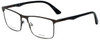 Police Designer Eyeglasses Brooklyn 5VPL394-0627 in Matte Gunmetal 55mm :: Rx Single Vision