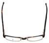 Argyleculture Semi-Rimless Designer Reading Glasses Hubbard Tortoise Gold 54 mm