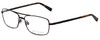John Varvatos Designer Eyeglasses V148 in Antique Brown 56mm :: Progressive