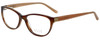 Elle Designer Reading Glasses EL13394-BR in Brown 53mm