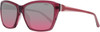 Profile View of Elle Designer Sunglasses El14834-PU-56 mm in Crystal Red Wine & Purple Fade Lens