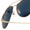 Police Designer Sunglasses Rival 2 in Shiny Rose Gold with Blue Mirror Lens