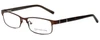 Jones New York Designer Reading Glasses J326 in Dark Brown 53mm