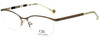 Carolina Herrera Designer Reading Glasses VHE060-0300 in White Gold 54mm