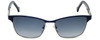 Carolina Herrera Designer Sunglasses SHE069-08PN in Black Blue Metalmm