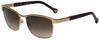 Carolina Herrera Designer Sunglasses SHE069-0SL3 in Pink Brown Metalmm