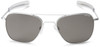 Randolph AF54611 55 mm Pilot Sunglasses in Matte-Chrome & Grey