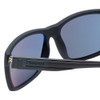 Timberland TB9096-02D Designer Polarized Sunglasses in Matte Black with Blue Fla