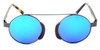 Specs of Wood Sunglasses Pinocchio Black-Gray (Ebony Wood, Gray Metal) & Blue Mi