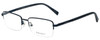Hackett London .5-Rimless Designer Reading Glasses HEK1107-601 Matte Blue 54 mm
