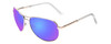 Suncloud Aviator Silver Purple Blue Mirror