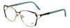Cazal Designer Eyeglasses Cazal-1099-002 in Blue Gold 56mm :: Rx Bi-Focal