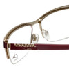 Cazal Designer Eyeglasses Cazal-4235-001 in Plum Gold 54mm :: Rx Single Vision