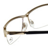 Cazal Designer Eyeglasses Cazal-4218-001 in Black Gold 55mm :: Progressive