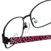 Betsey Johnson Designer Eyeglasses Mischief BJ0187-01 in Black Pink Cheetah 52mm :: Progressive
