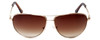 Kenneth Cole 'Reaction' Designer Sunglasses Series KC1069-772 in Gold Frame with