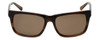 Kenneth Cole Designer Sunglasses KC7021-50E in Brown-Stripe Frame with Amber Len