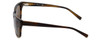 Kenneth Cole Designer Sunglasses KC7021-50E in Brown-Stripe Frame with Amber Len