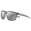 Profile View of Suncloud Respek Polarized Sunglasses by Smith Optics Classic Wrap in Transparent Gray with Polar Silver Mirror