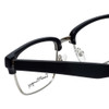 Ernest Hemingway Designer Eyeglasses H4828 in Matte Black Silver 53mm :: Rx Single Vision