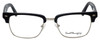 Ernest Hemingway Designer Eyeglasses H4828 in Matte Black Silver 53mm :: Progressive