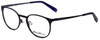 Profile View of Eddie Bauer Designer Reading Glasses EB32205-PU in Purple with Blue Light Filter