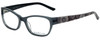 Profile View of Ana & Luca Designer Reading Glasses Bianca in Grey with Blue Light Filter + A/R