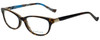 Profile View of Ana & Luca Designer Reading Glasses Talia in Tortoise with Blue Light Filter + A