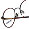 Close up View of LA Gear Reading Glasses Golden Gate in Tortoise with Blue Light Filter + A/R Len