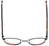Top View of LA Gear Reading Glasses Golden Gate in Tortoise with Blue Light Filter + A/R Len