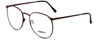 Profile View of Liberty Optical Reading Glasses LA-4C-1 in Brown Marble with Blue Light Filter +