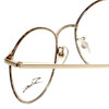Close up View of Liberty Optical Reading Glasses LA-4C-7 in Antique Red with Blue Light Filter +