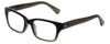 Profile View of Corinne McCormack Reading Glasses Sydney in Grey with Blue Light Filter + A/R Le