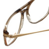 Close up View of Corinne McCormack Reading Glasses Sydney in Grey with Blue Light Filter + A/R Le