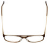Top View of Corinne McCormack Reading Glasses Lexi in Black-White with Blue Light Filter + A