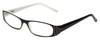 Corinne McCormack Reading Glasses Lexi in Black-White with Blue Light Filter + A