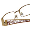 Calabria Designer Eyeglasses 812-GLD in Gold 49mm :: Custom Left & Right Lens